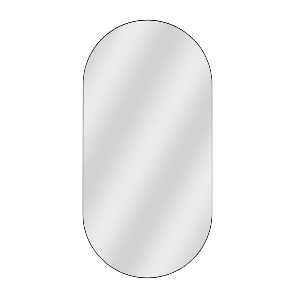 Зеркало декоративное KREAFORTA Oblong прямоугольное 60x120 см металл цвет черный 89451067 STLM-2044590  - Вид №1
