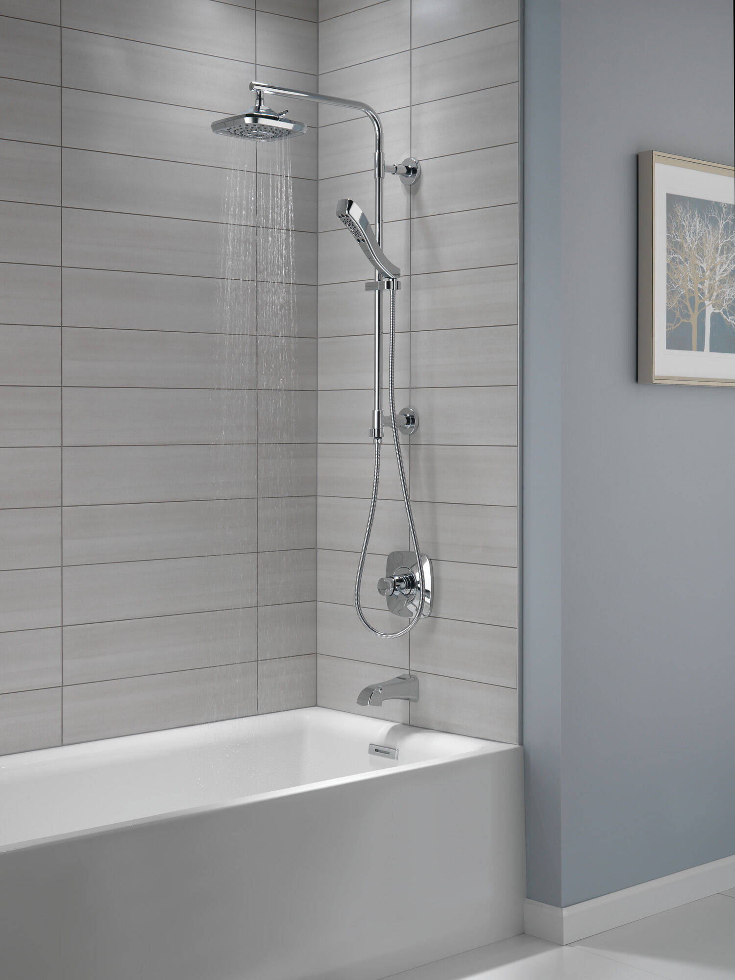 58820-BL Душевая стойка 26 дюймов, круглая Delta Faucet Universal Showering Матовый черный  - Вид №5