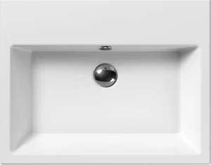 8931111 Подвесная раковина настенная овальная GSI ceramica Kube белая