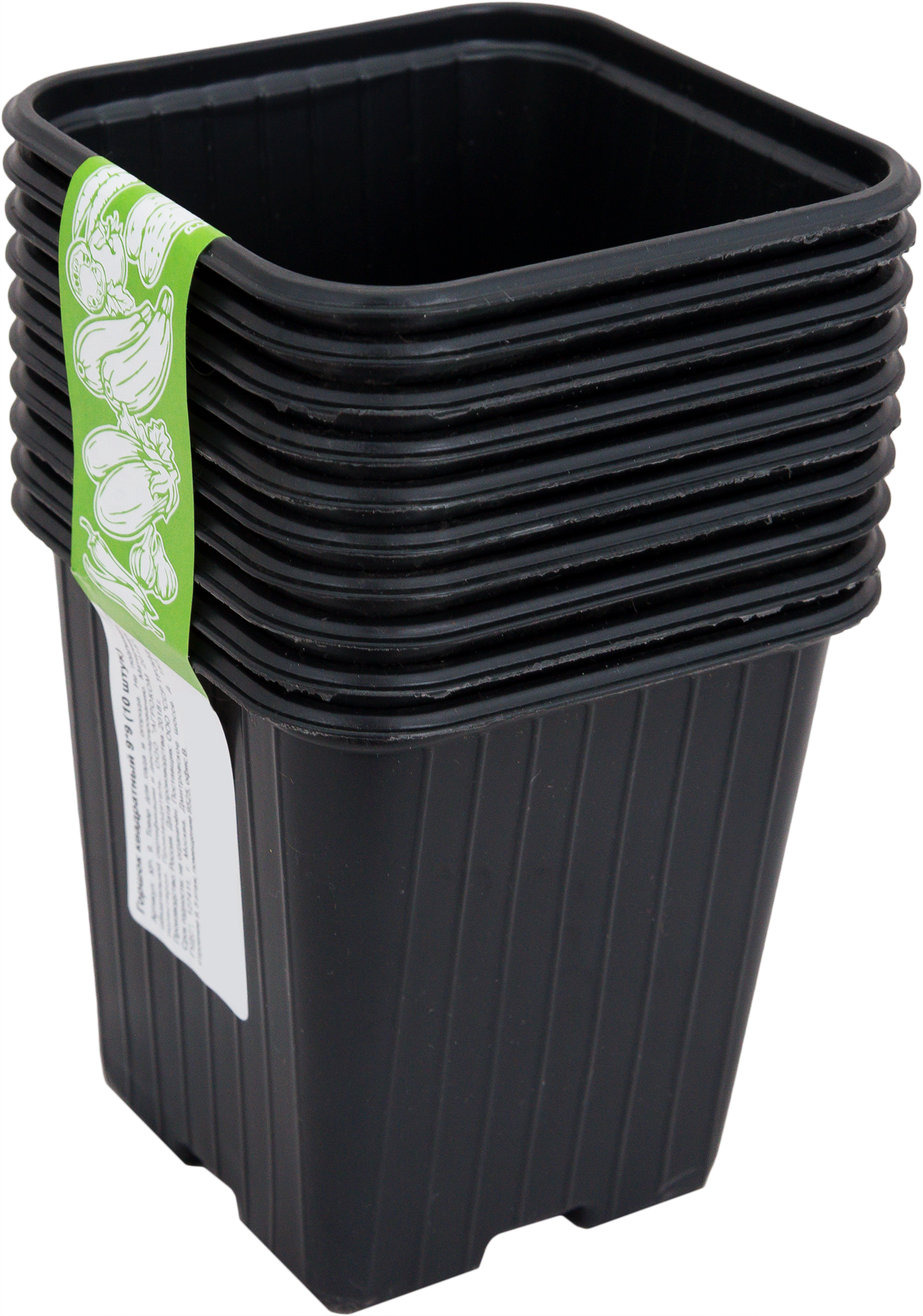 Горшки для рассады Santreyd квадратные 9×9×9.5 см, набор 10 шт 14365545