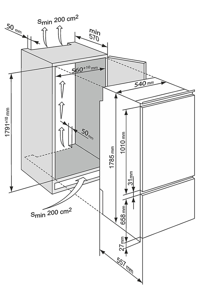 9055083 Встраиваемый холодильник ATLANT ХМ-4319-101 STDN-0131041 - Вид №20