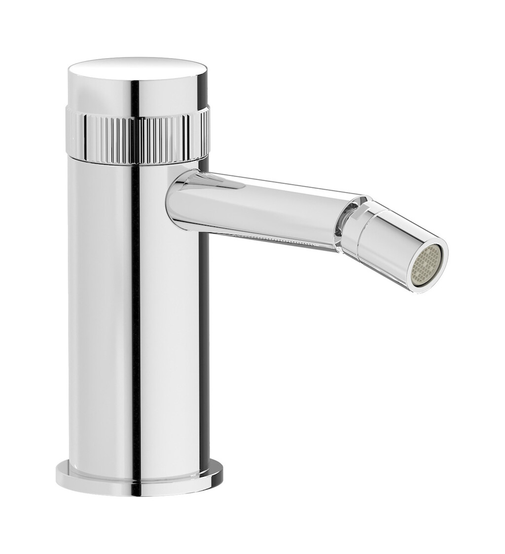 Прогрессивный смеситель для биде на 1 отверстие в комплекте с донным клапаном. WE ARE IB rx220cc Chrome Reflex