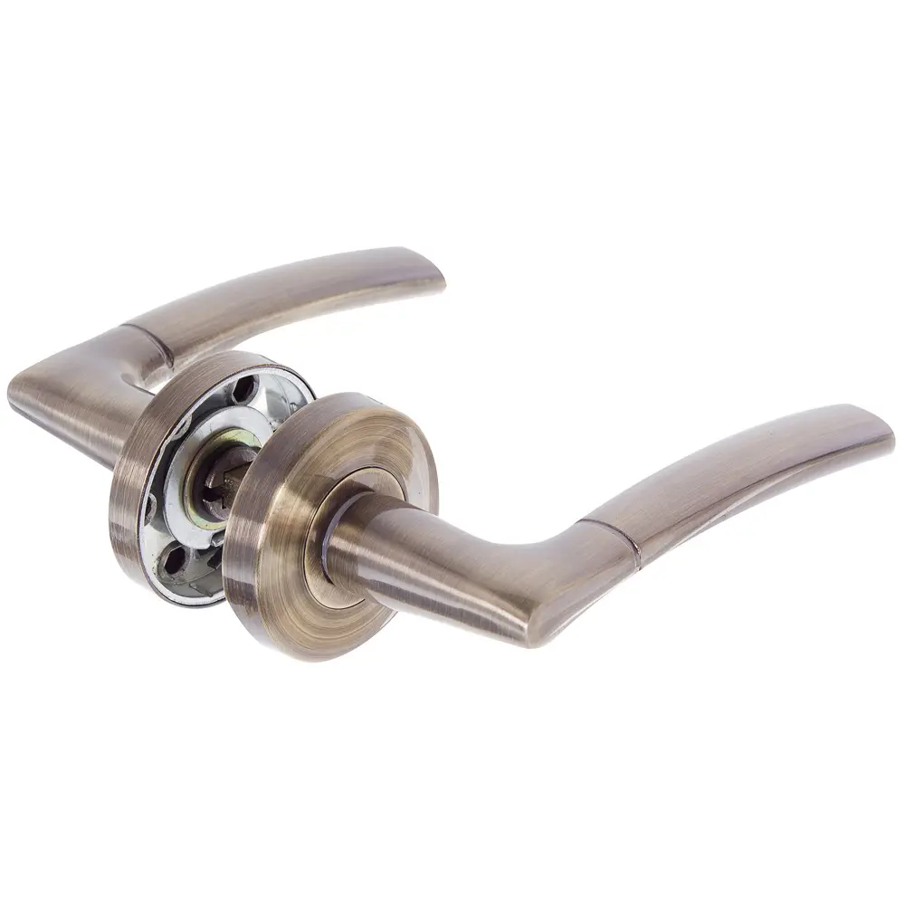 Ручки дверные на розетке ASS-6345 цвет античная бронза EDSON STLM-2092046 - Вид №1