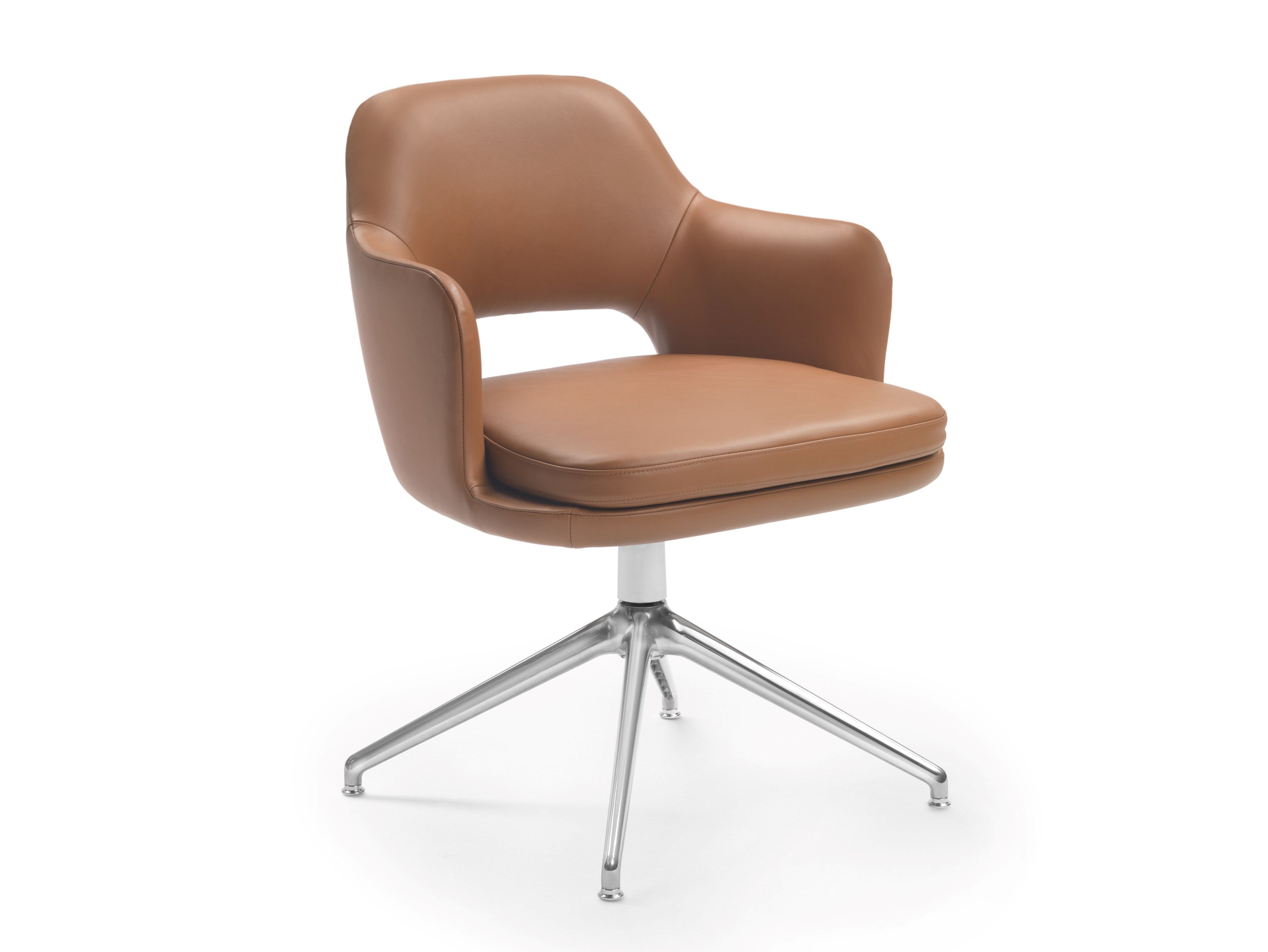 4-спицевое кожаное вращающееся кресло Flexform Eliseo ARCH-00099516