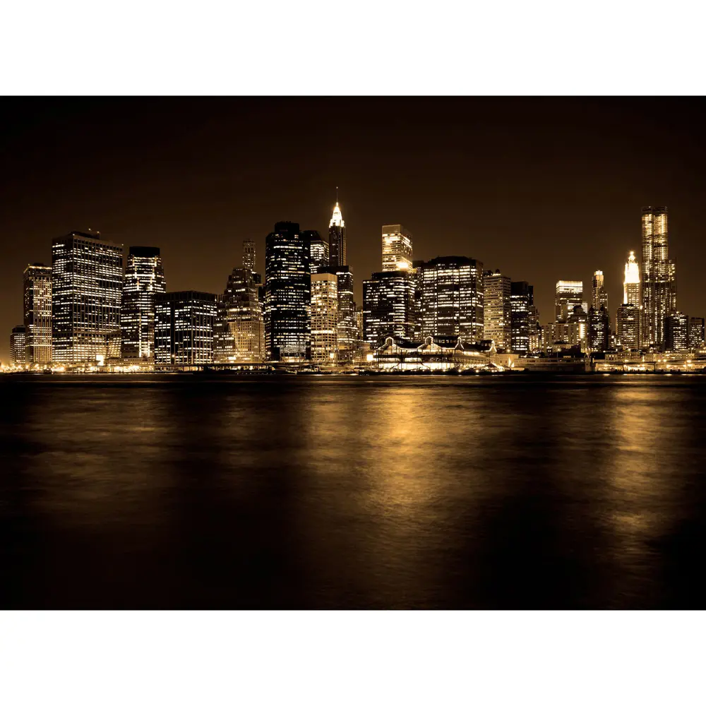 Фотообои флизелиновые Ночной город 370x270 см 18059596 STLM-2092286 МОСКОВСКАЯ ОБОЙНАЯ ФАБРИКА Malex factory