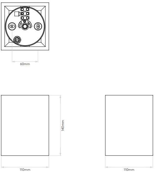 Astro Lighting Регулируемый квадратный светодиодный светильник из гипса Osca 1252007  - Вид №5