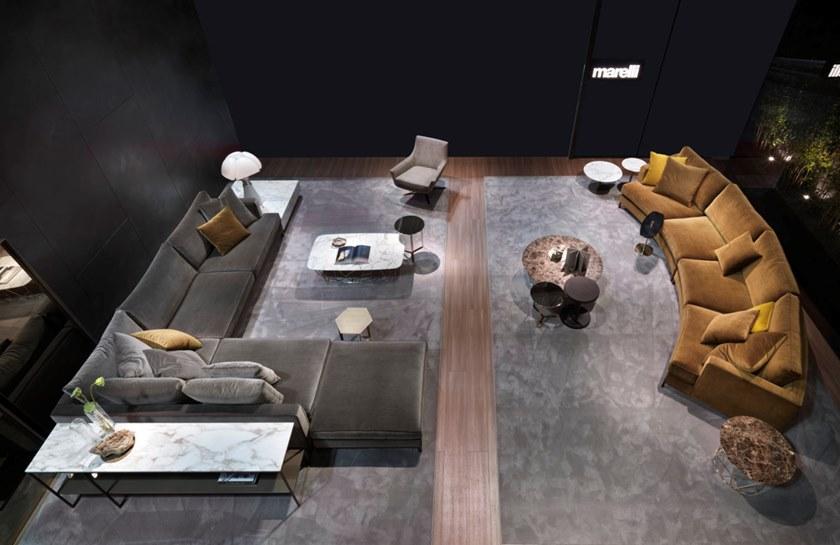 Marelli Изогнутый бархатный диван Loft sun-id-1418248 - Вид №3