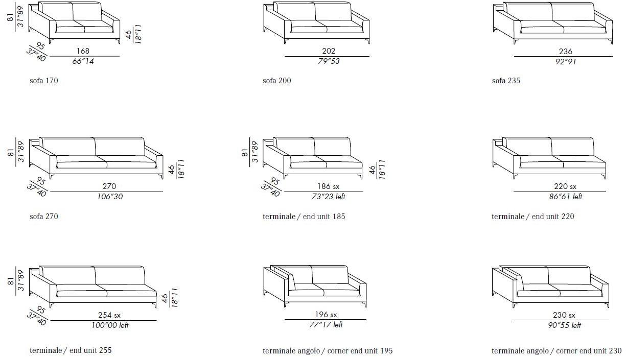 Meridiani Кожаный диван Prince sun-id-1366122 - Вид №1