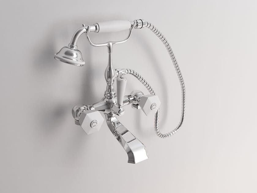 Смеситель для ванны с 2 отверстиями с ручным душем Park Avenue Белый ARCH-00101354