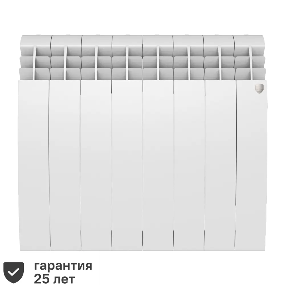 Радиатор секционный Royal Thermo Biliner 500/87 8 секций боковое подключение биметалл белый STLM-2180760
