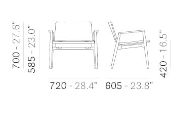 Тканевое кресло Pedrali Мальме ARCH-00110482 - Вид №8