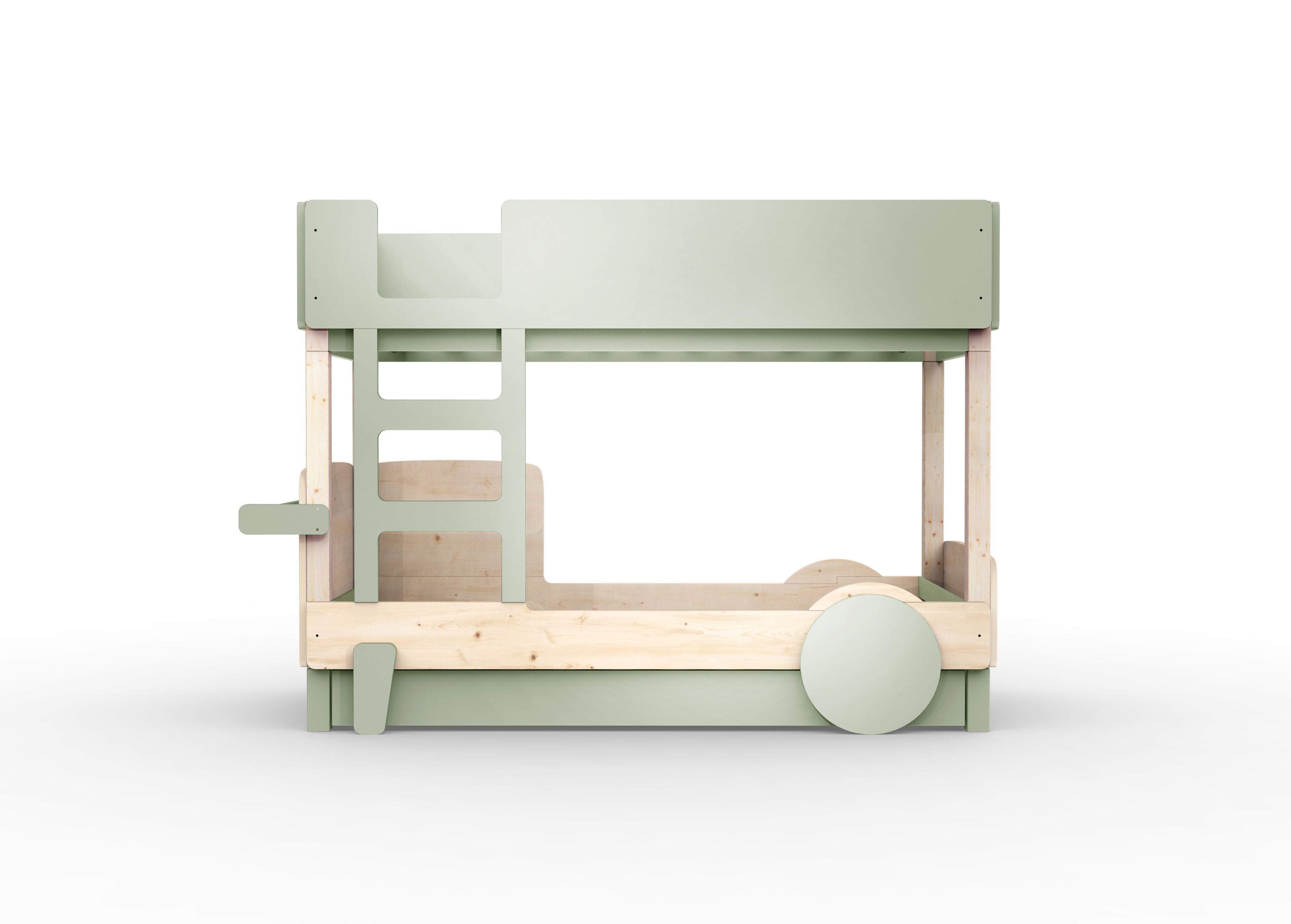 Деревянная двухъярусная кровать с выдвижной кроватью Mathy by Bols ARCH-00048116 - Вид №21