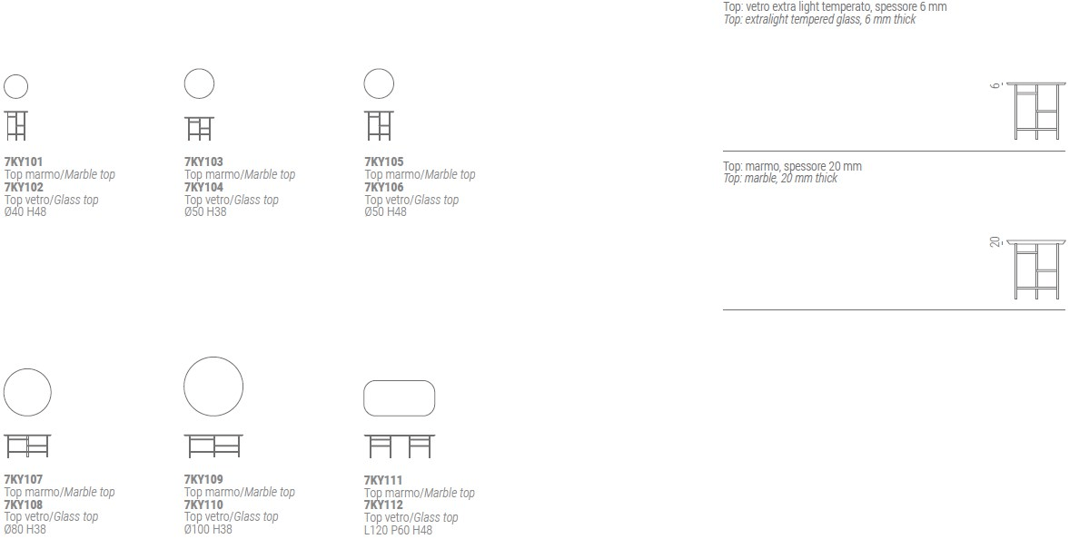 Marelli Низкий круглый мраморный журнальный столик Kyoto sun-id-1380742 - Вид №9