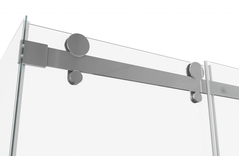 Душевое ограждение (без поддона), одна раздвижная дверь WAVE BS120.3102S bravat - Вид №4
