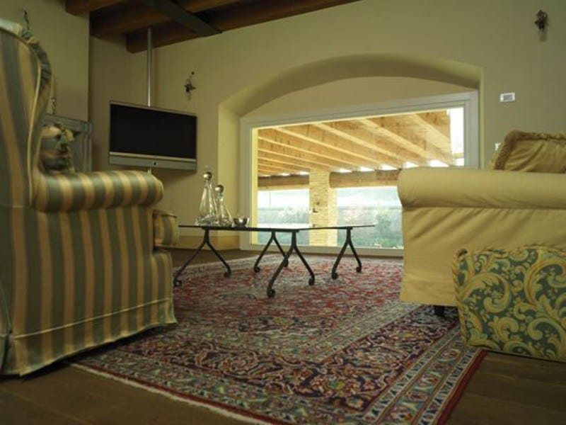 Деревянная распашная оконная дверь с тройным остеклением Carminati Klima 92 ARCH-00054228 - Вид №5