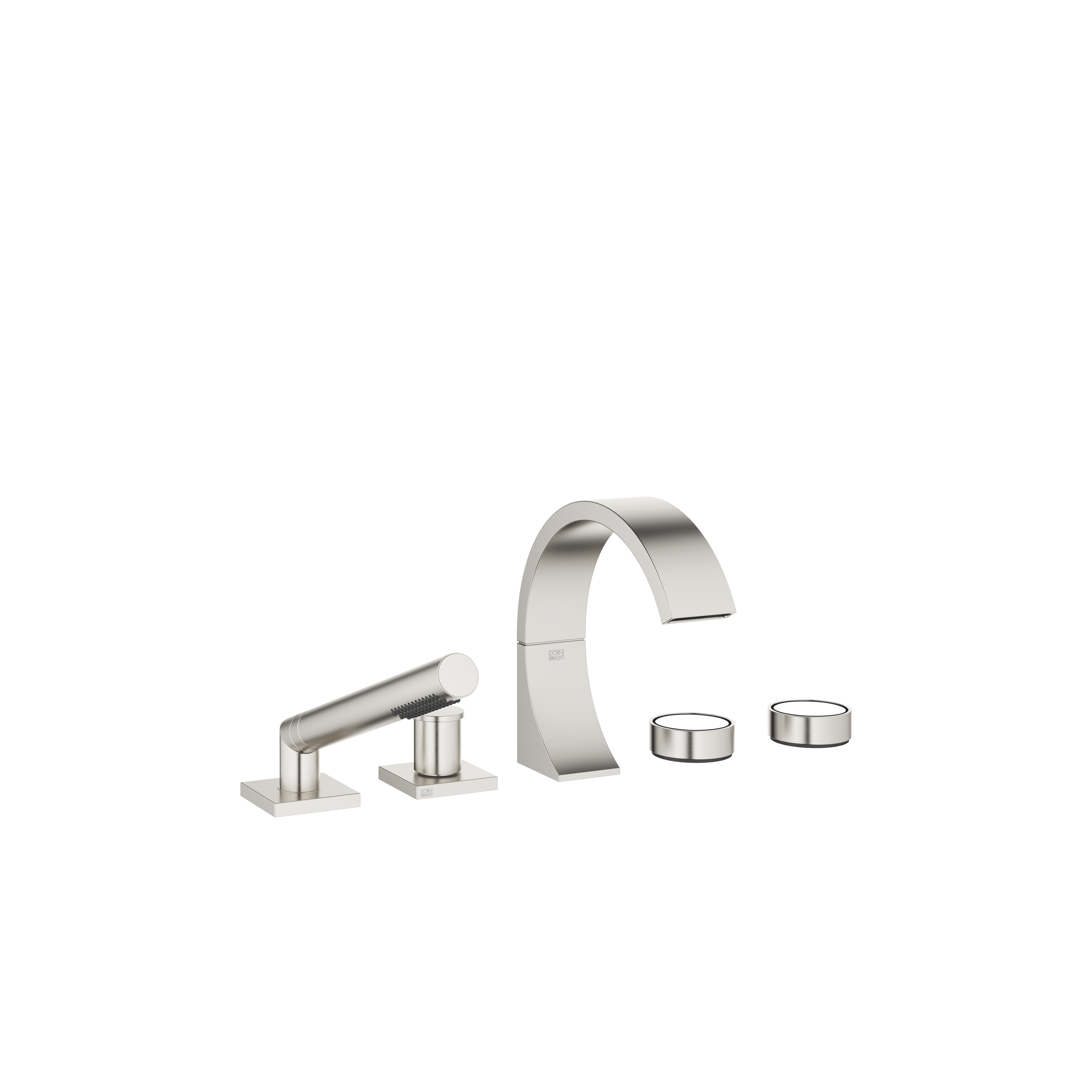 CYO Смеситель для ванны на пять отверстий, для установки на край ванны или на край плитки – матовая платина DornBracht 27523811-06