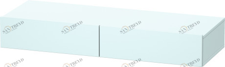 DS827100909 Полочка с ящиком DuraStyle #DS8271 1200 x 440 мм Светло-голубой матовый декор Duravit