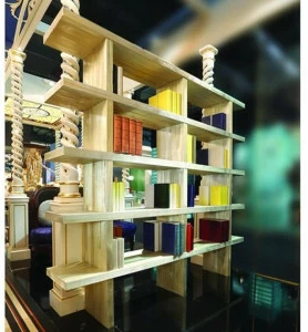 Arnaboldi Interiors Открытый самонесущий двухсторонний стеллаж из дерева