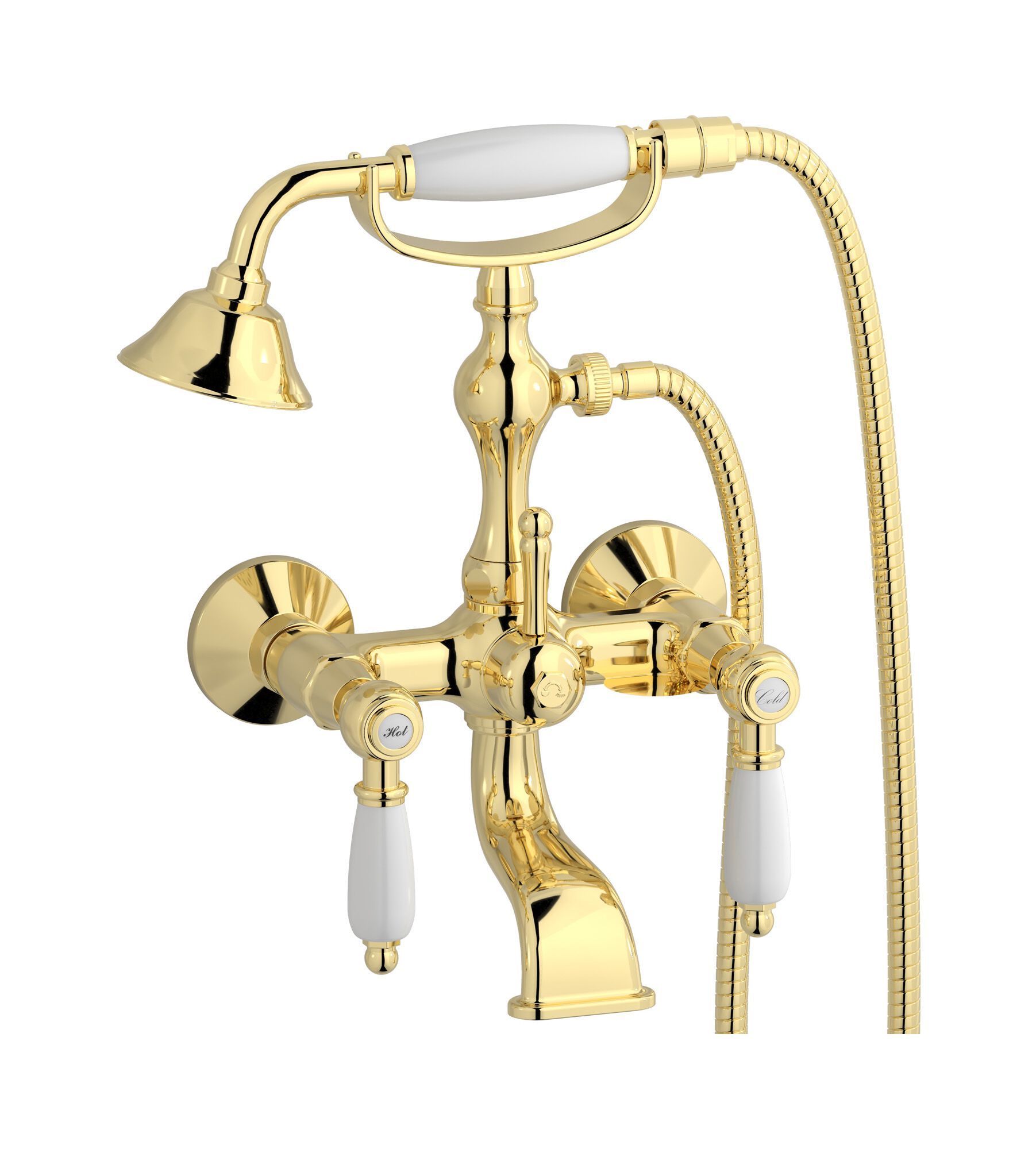 Наружный настенный смеситель для ванны с ручным душем IB Hermes + Hermes Elle ARCH-00034550 - Вид №2