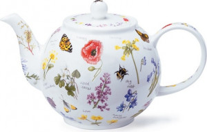 10593304 Dunoon Чайник Dunoon "Полевые цветы" 750мл Фарфор костяной