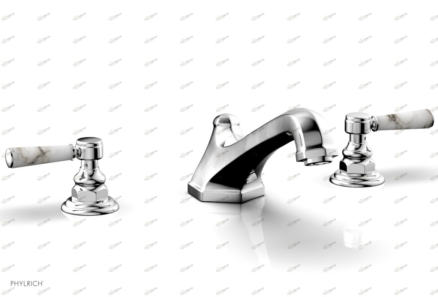 Смеситель для ванны HEX TRADITIONAL Phylrich  500-42-026X031 Хромированный 