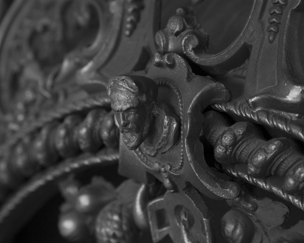 RX263 Чугунная каминная вставка в стиле рококо Сarronheating  - Вид №4