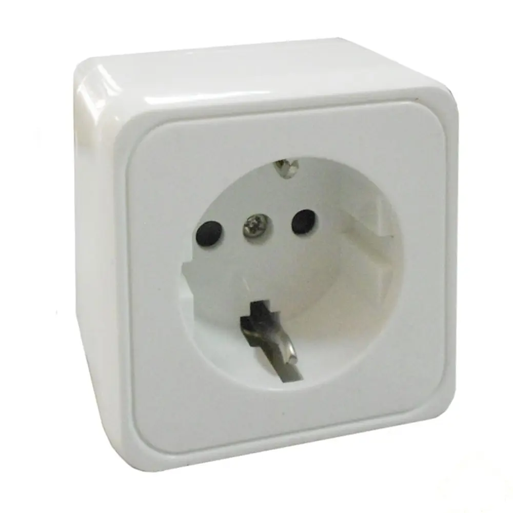 Розетка LK STANDARD, с заземлением со шторками, белая 13436807 STLM-2105103 