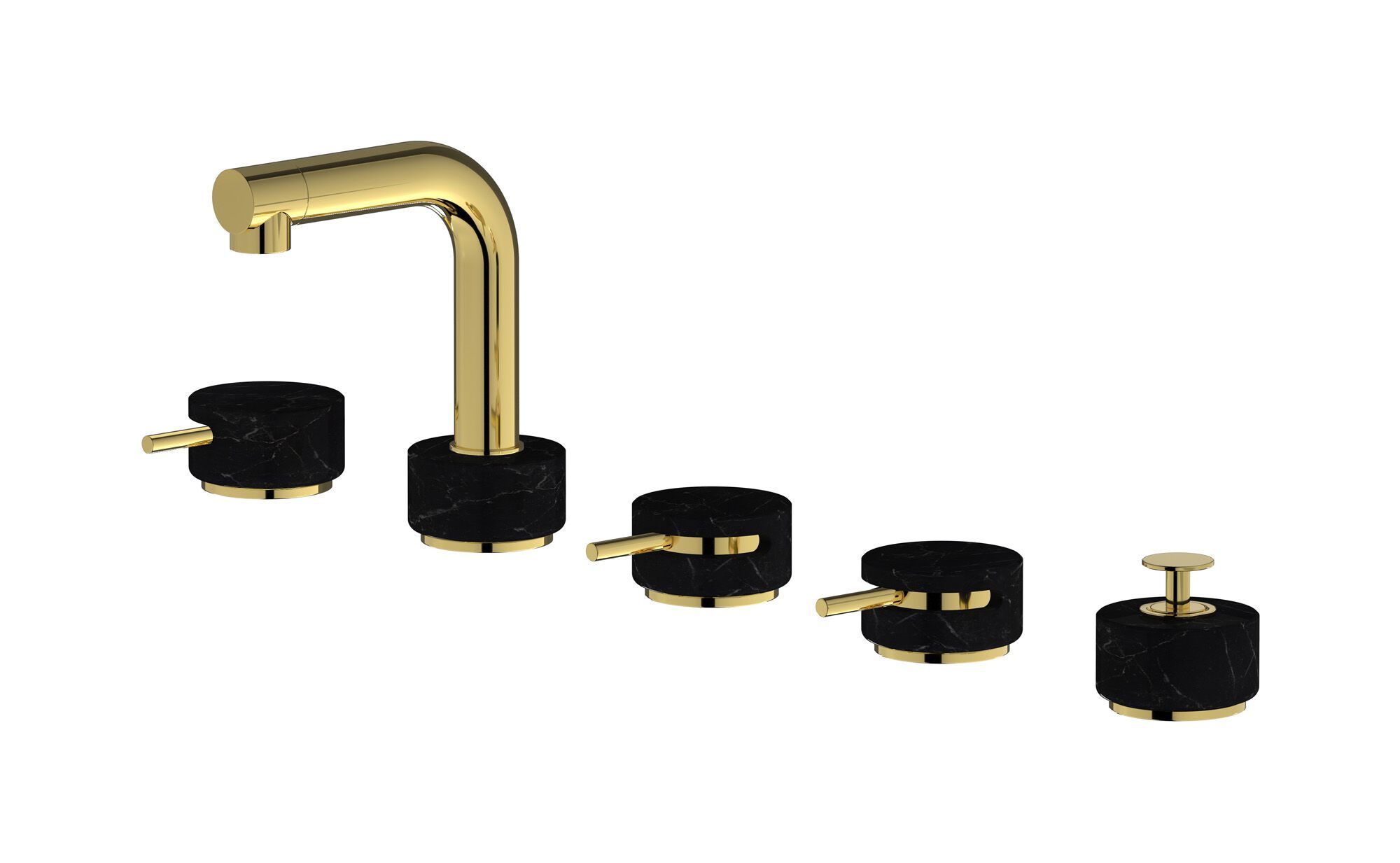 Смеситель для ванны с 5 отверстиями IB мрамор + мрамор Elle ARCH-00085878 - Вид №10