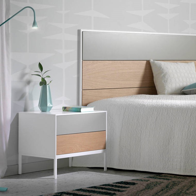 Тумбочка прикроватная GOB-5490 серая от Angel Cerda ANGEL CERDA  241844 Белый  - Вид №4