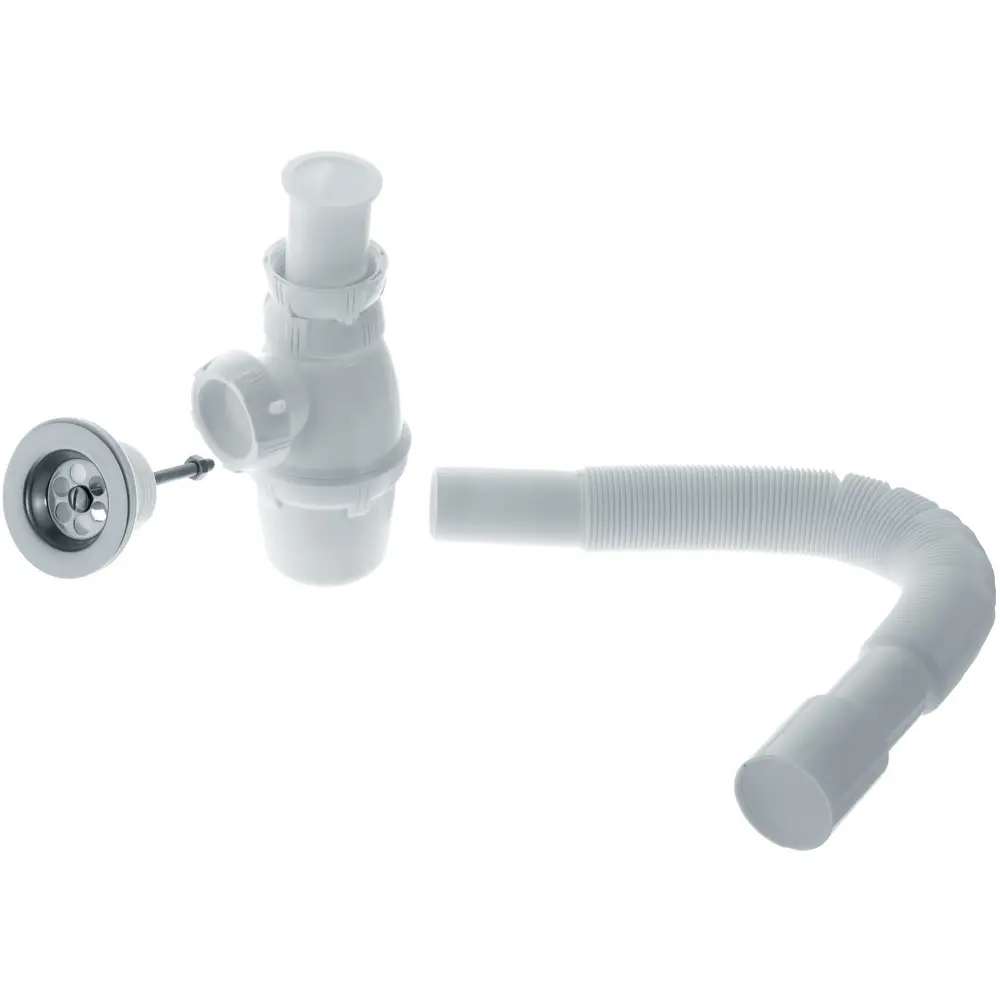 Сифон для раковины Wirquin NF 1 с выпуском гофротруба 1/4"x32 мм полипропилен STLM-2060888 - Вид №2
