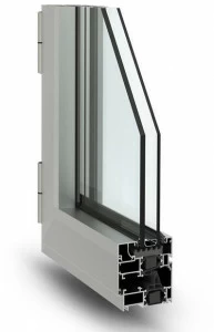 Fresia Alluminio Распашное окно из алюминия с терморазрывом