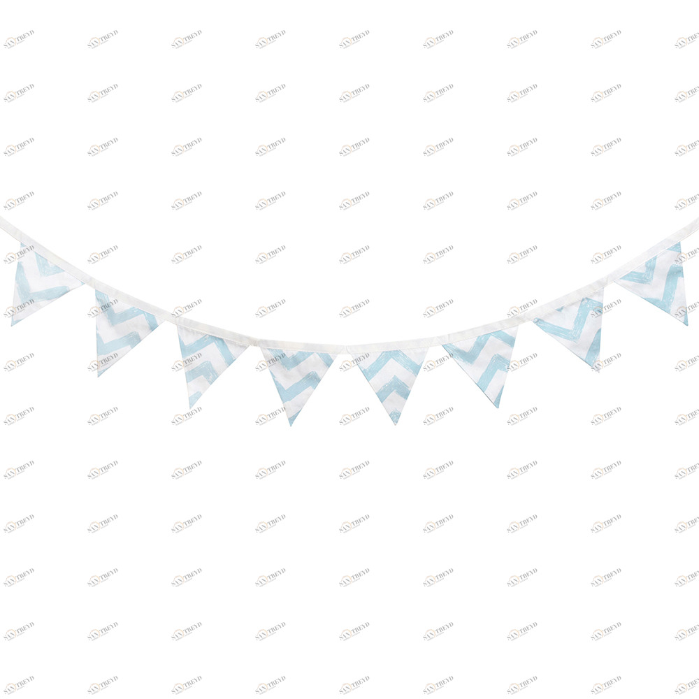 Гирлянда из флажков Blue Zigzag VAMVIGVAM BLUE ZIGZAG 282216 Голубой Santreyd 