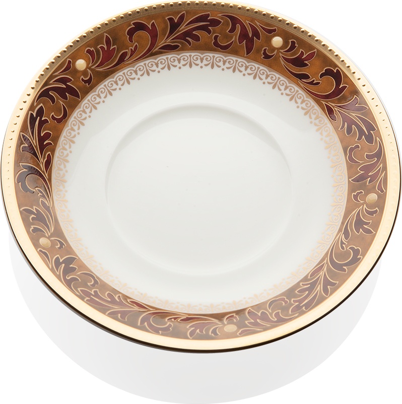 92947 Noritake Чаша для десерта Noritake "Ксавьер,золотой кант" 15см Фарфор костяной 