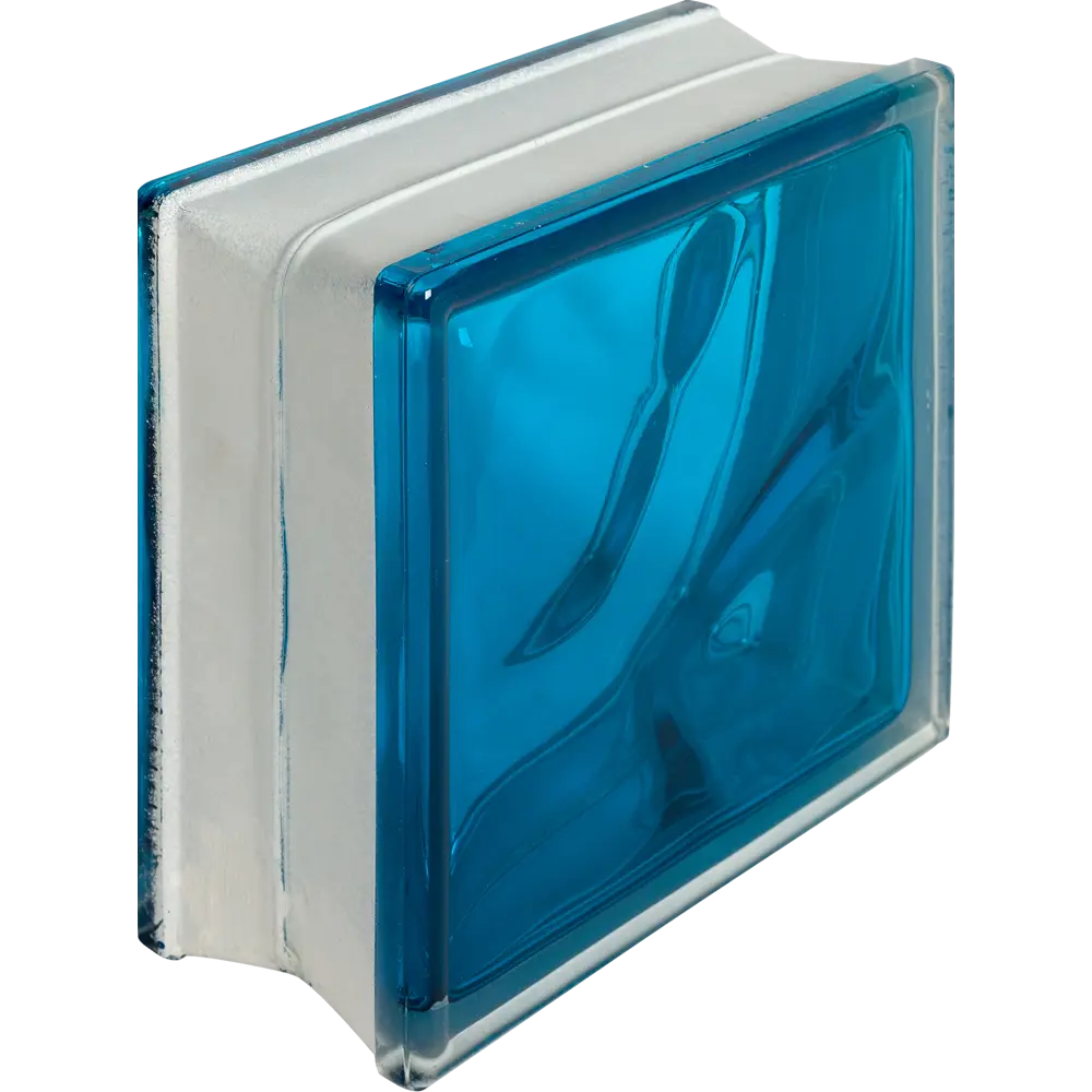 Стеклоблок Богема Волна цвет ярко-синий 13470677 STLM-2144443 VITRABLOCK 