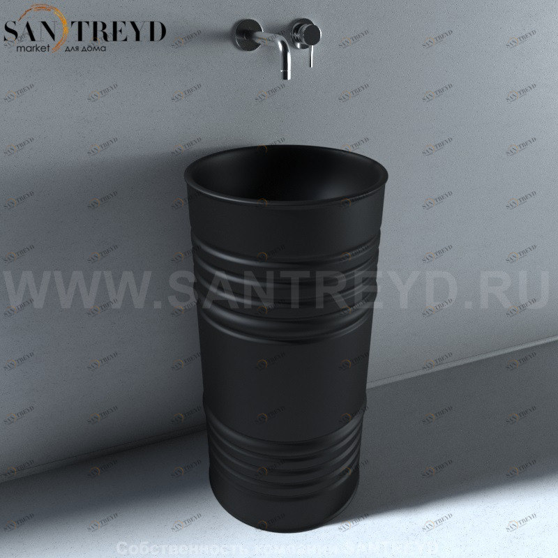 474331 Напольная раковина стоящая круглая Kerasan Artwork