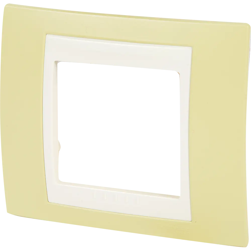 Рамка для розеток и выключателей Systeme Electric Unica 1 пост, цвет зелёное яблоко STLM-2020642 - Вид №1