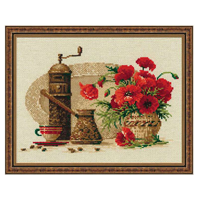 1121 Набор для вышивания Кофе 30 х 24 см RIOLIS Сотвори Сама 