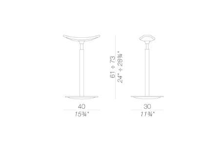 Табурет с регулируемой высотой Lapalma RYO ARCH-00073858 - Вид №11