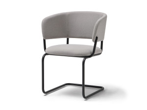 Тканевый консольный мягкий стул с подлокотниками