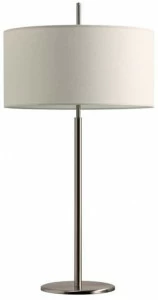 luxcambra Никелевая люминесцентная настольная лампа Nautic