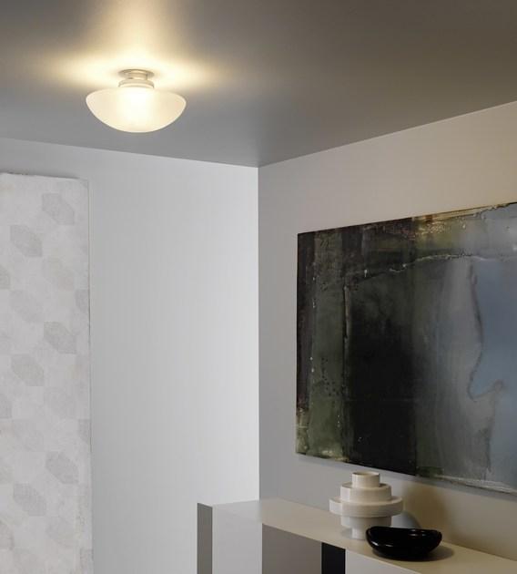 FontanaArte Настенный / потолочный светильник из пескоструйного стекла Sillaba sun-id-1386267 - Вид №1