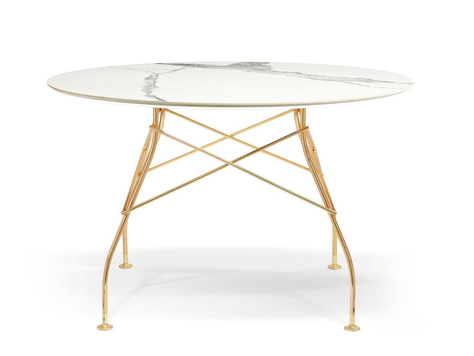 Круглый обеденный стол из керамогранита Kartell GLOSSY ARCH-00051866 - Вид №55