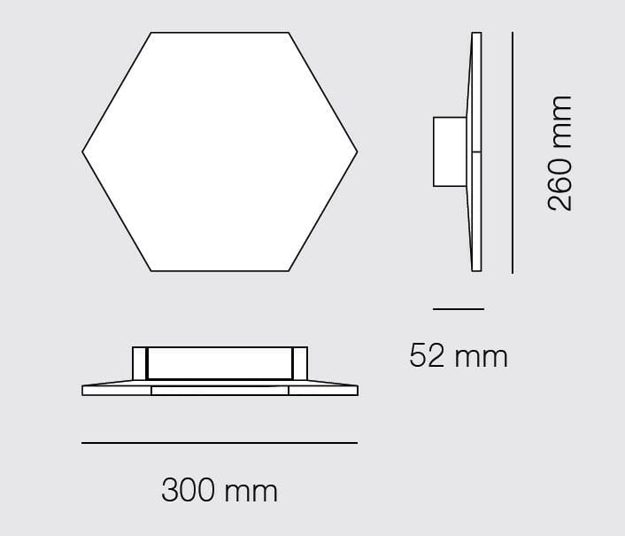 Настенный светильник для наружного освещения в BETALY® 9010 novantadieci HEXA BIG ARCH-00103544 - Вид №4