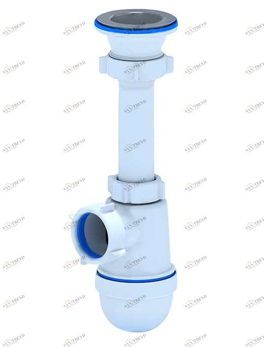 Сифон для кухонной мойки АНИ 1 1/2"х40 мм C0100 АНИ пласт 7246