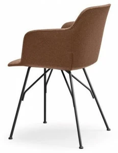 Quinti Sedute Стул из ткани с подлокотниками Deep cover