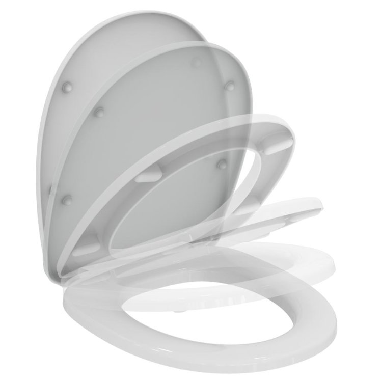 W301801 Сидение с крышкой с функцией плавного закрытия EUROVIT Ideal Standard ECCO-EUROVIT 