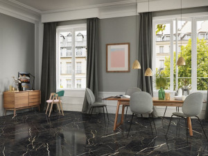 Пол / керамогранит с мраморным эффектом