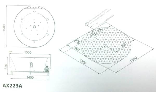 AX223A Ванна SSWW  - Вид №8