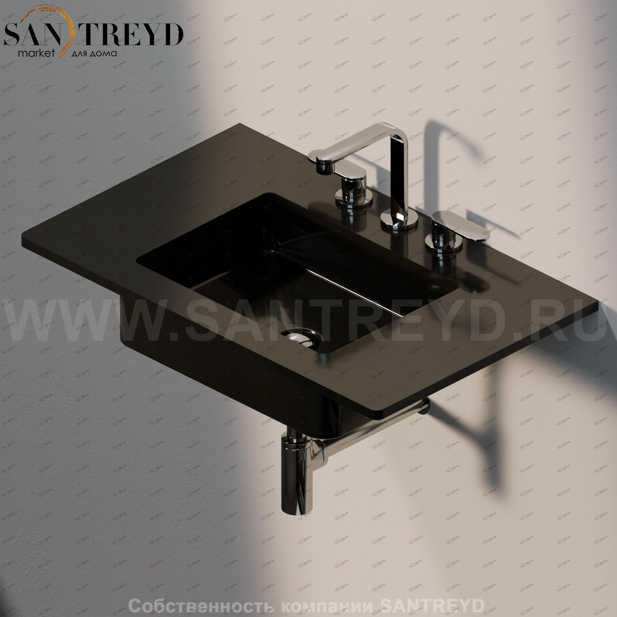 MW48SP9017 Накладная раковина под столешницу  квадратная Ceramica Flaminia Miniwash