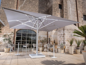 Квадратный зонт с телескопическим закрытием